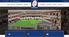 Desktop Screenshot of maajasjeetjeevidyalaya.com